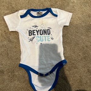 6-9 month beyond cute onesie